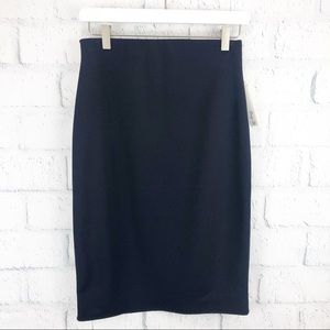 Brandy Blu Navy Sheath Skirt